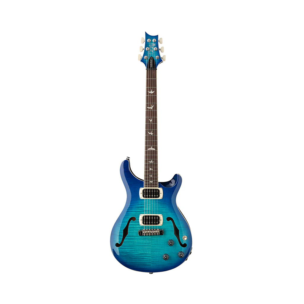 PRS SE Flatback Hollowbody I Piezo Electric Guitar - Lake Blue - Image 3