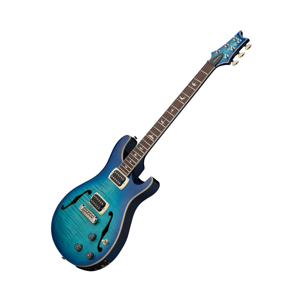 PRS SE Flatback Hollowbody I Piezo Electric Guitar - Lake Blue - Image 8