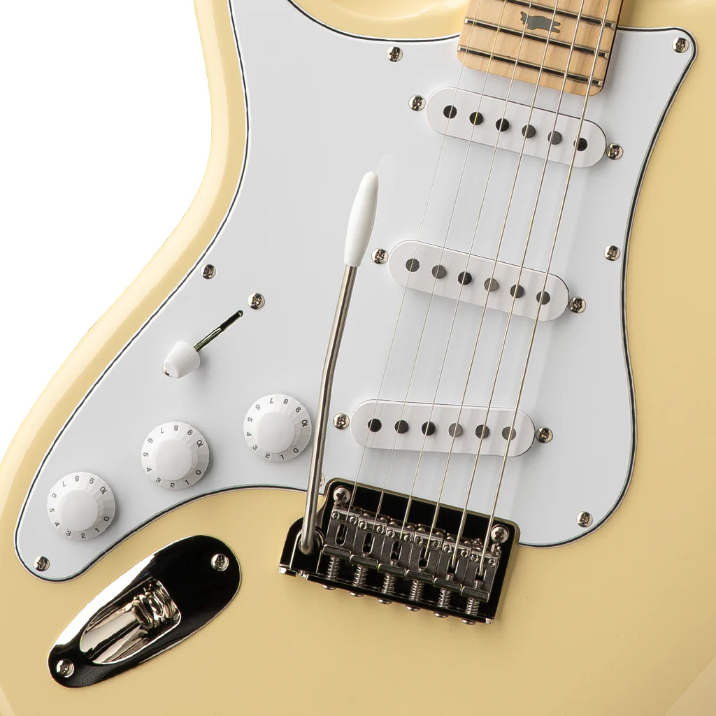 PRS SE Silver Sky Maple Fretboard Left Handed - Moon White - Image 6