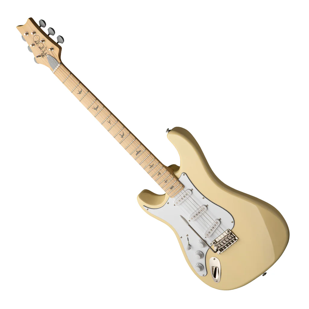 PRS SE Silver Sky Maple Fretboard Left Handed - Moon White - Image 7