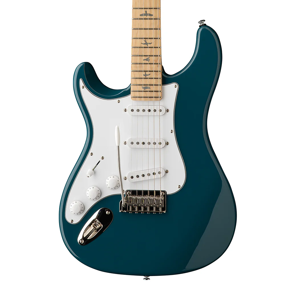 PRS SE Silver Sky Maple Fretboard Left Handed - Nylon Blue