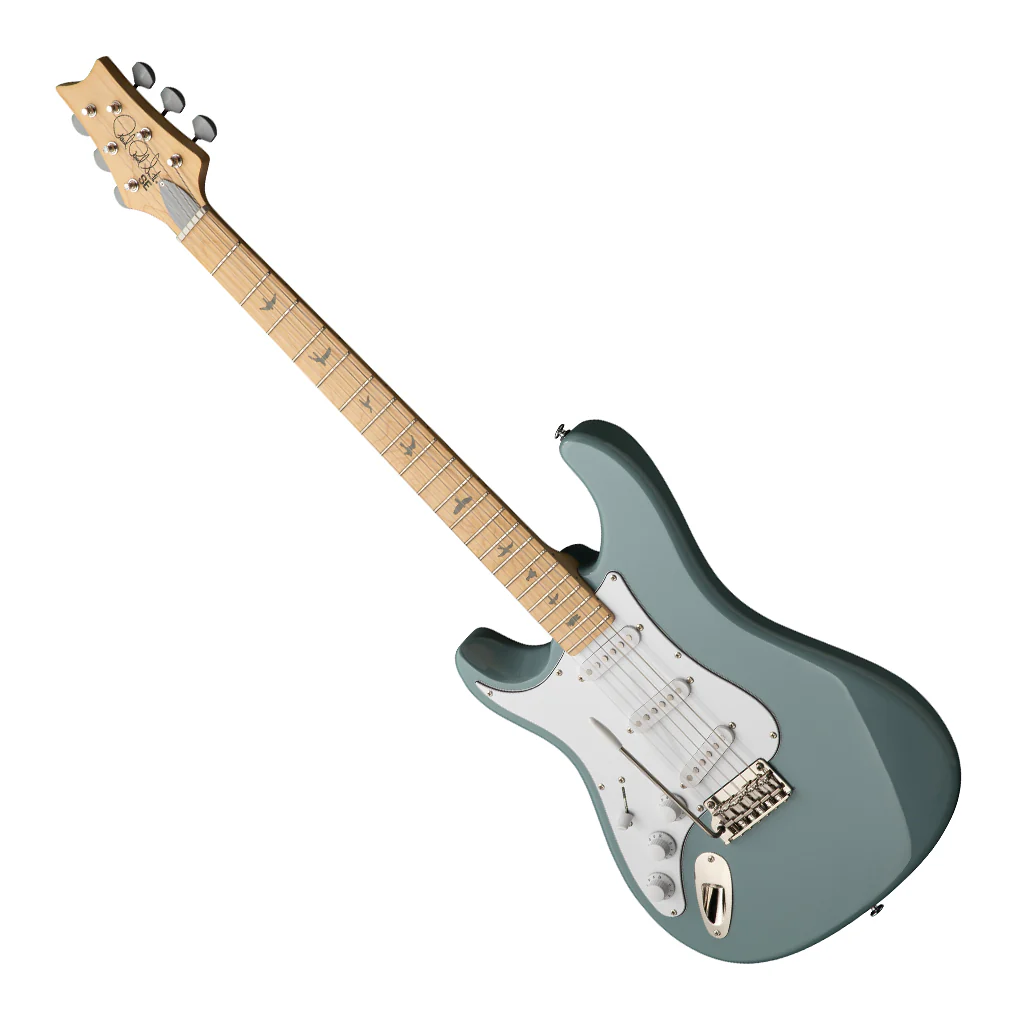 PRS SE Silver Sky Maple Fretboard Left Handed - Stone Blue - Image 7