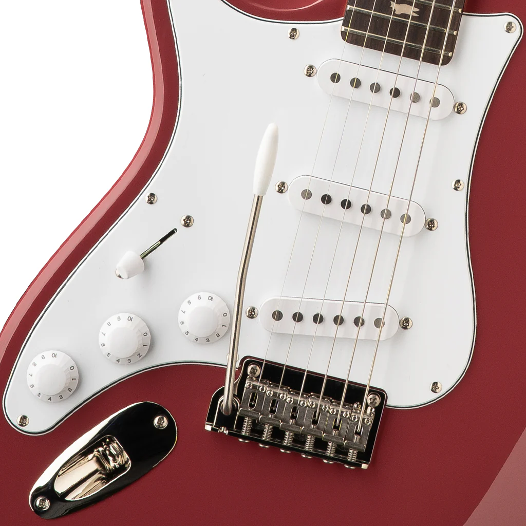 PRS SE Silver Sky Rosewood Fretboard Left Handed - Derby Red - Image 6