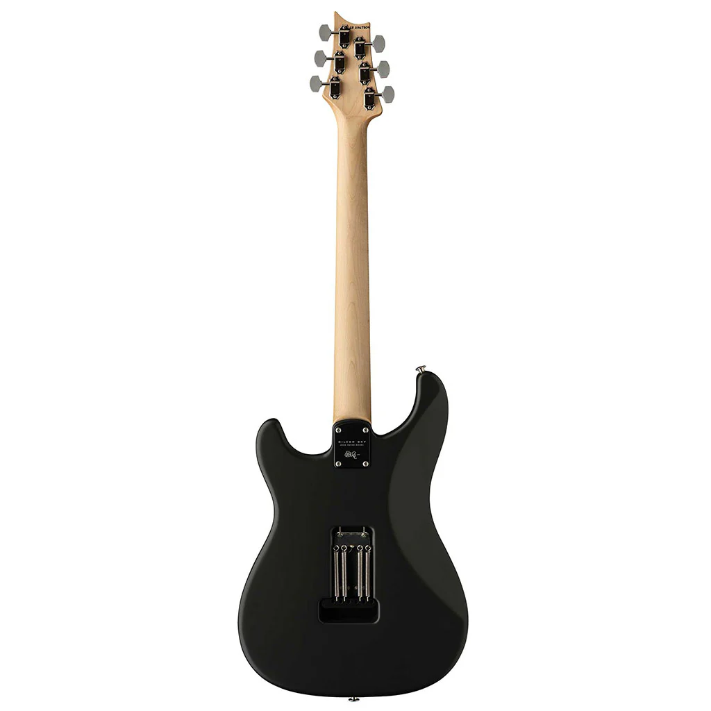 PRS Silver Sky Maple Fretboard in Faded Black Tee Satin - Image 3