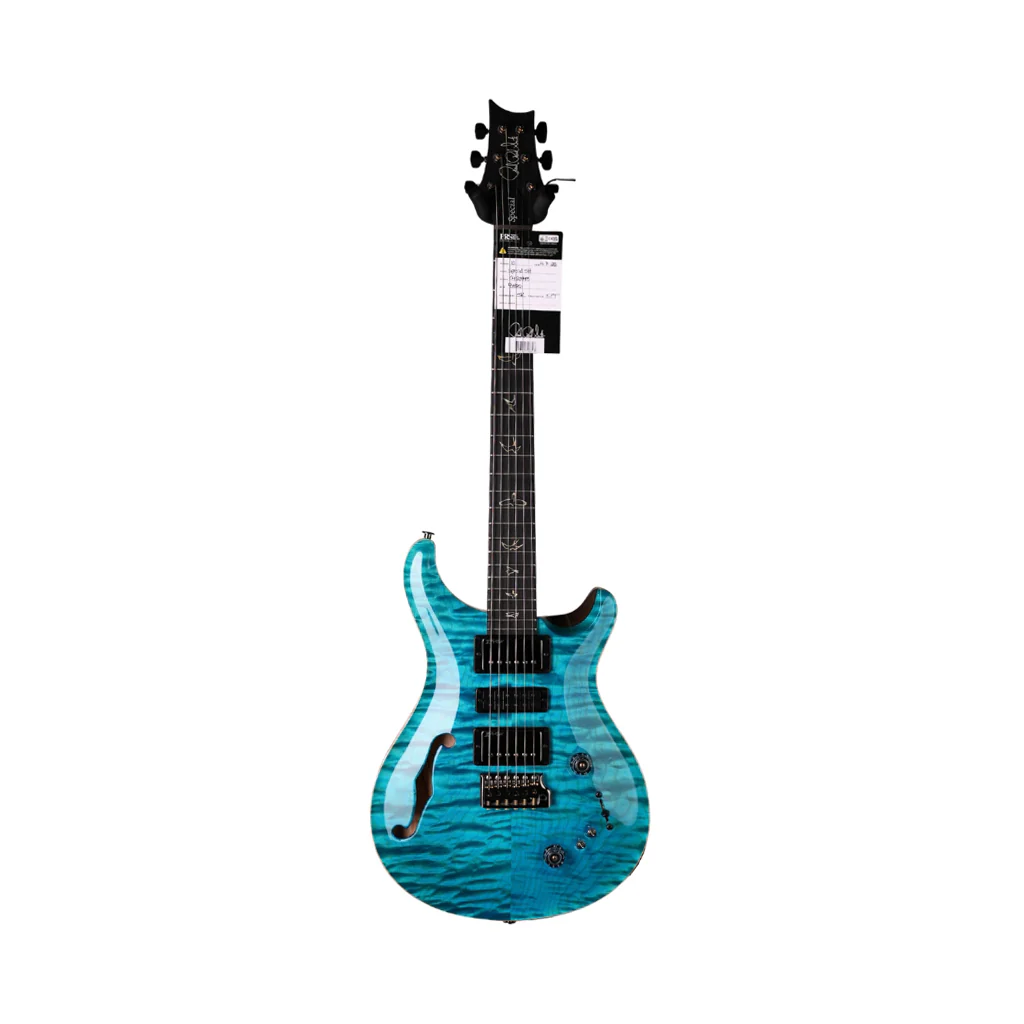 PRS Special Semi Hollow 10 Top Quilt Maple Top Electric Guitar - Dark Aqua - Image 2