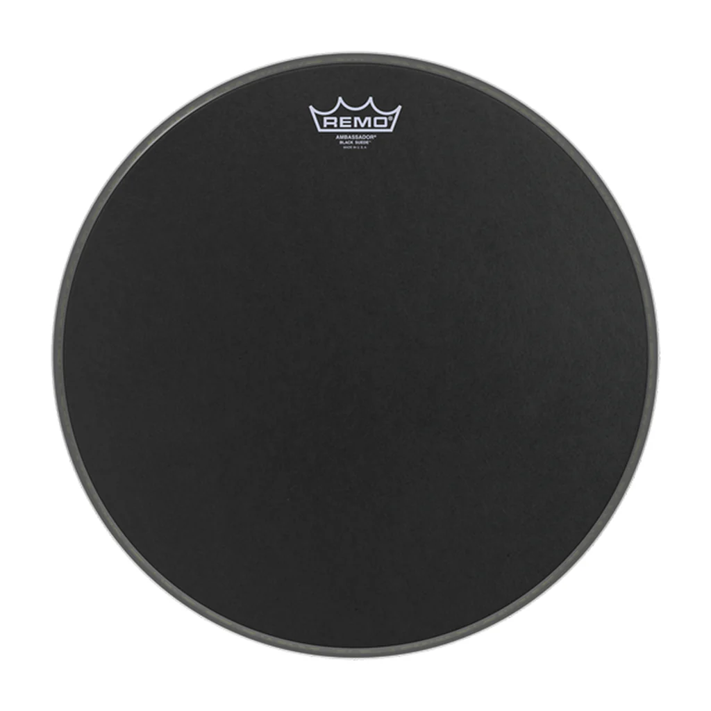 Remo 14" Ambassador Black Suede