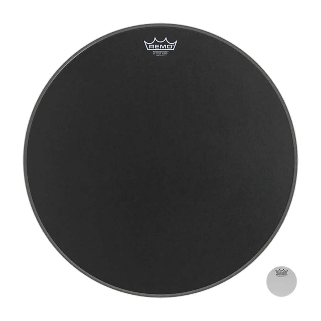 Remo 18" Powerstroke P3 Black Suede - Bass Drum