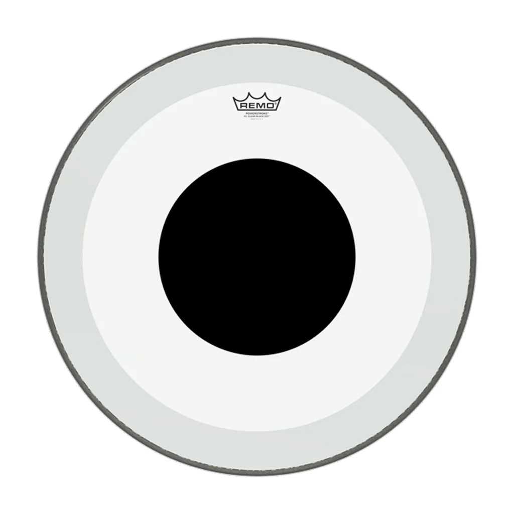 Remo 24" Powerstroke 3 Black Dot Clear