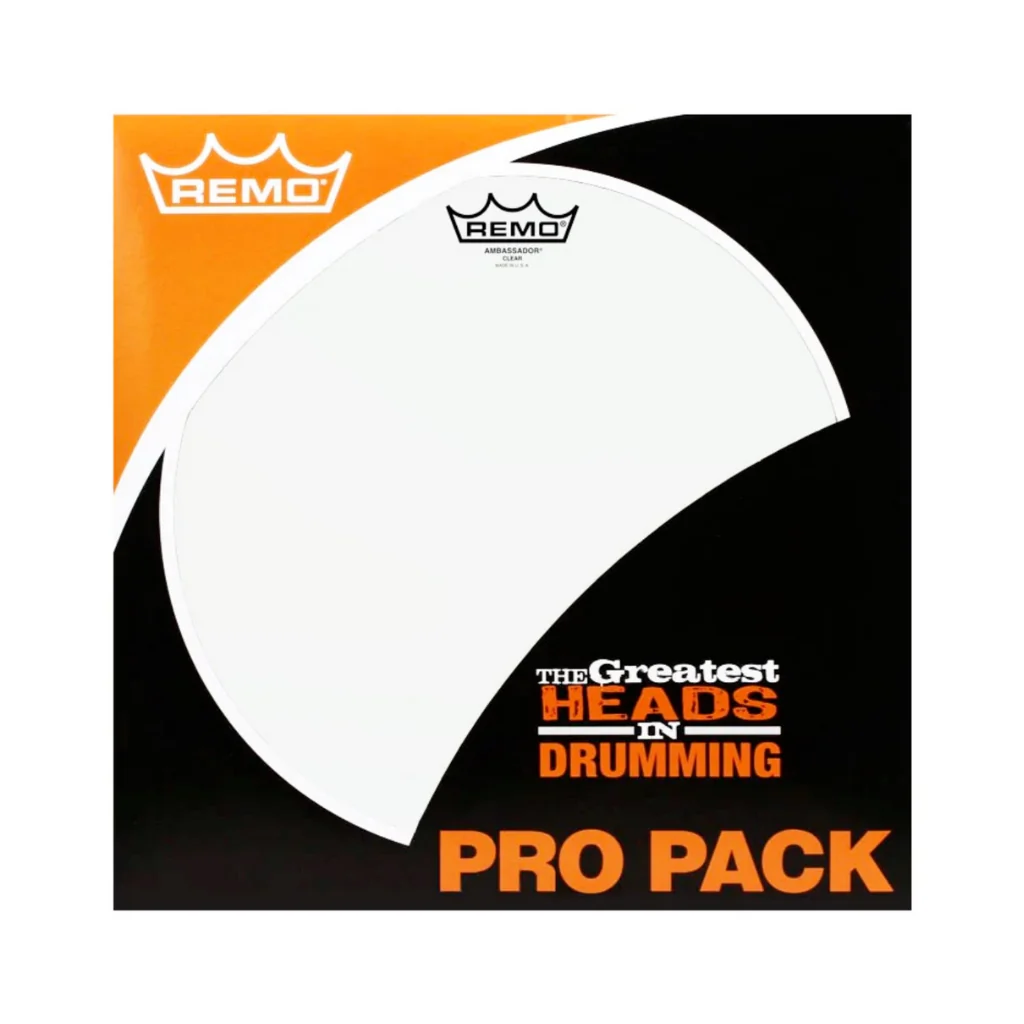 Remo Pro Pack Ambassador Clear 12" 13" 16" FREE 14'' SA Hazy Snare Side - Image 2