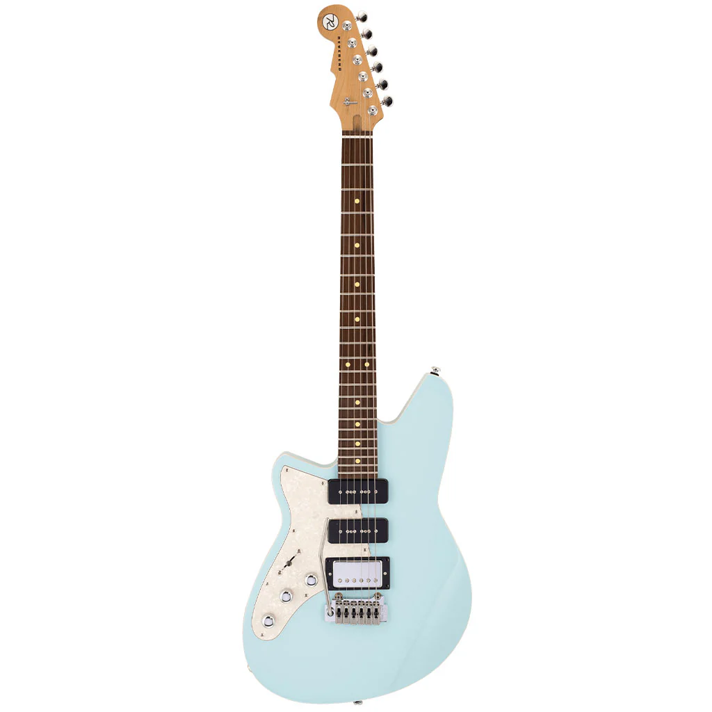Reverend - Six Gun HPP Left Handed Electric Guitar with Wilkinson Trem - Chronic Blue - Lefty - Image 2