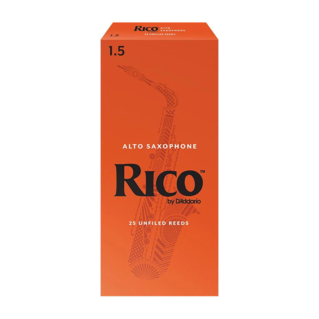 Rico by D'Addario Alto Sax Reeds, Strength 1.5 - 25 Pack
