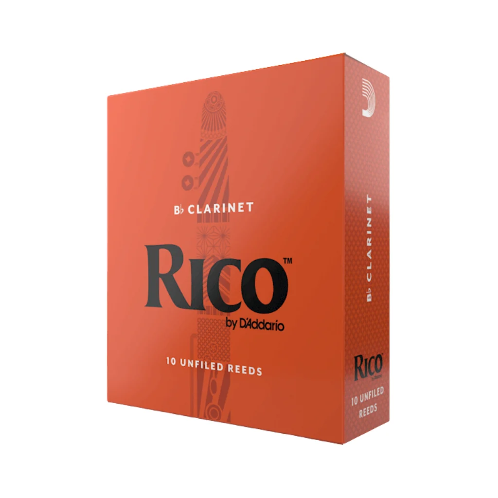 Rico by D'Addario Bb Clarinet Reeds, Strength 2.0 - 10 Pack