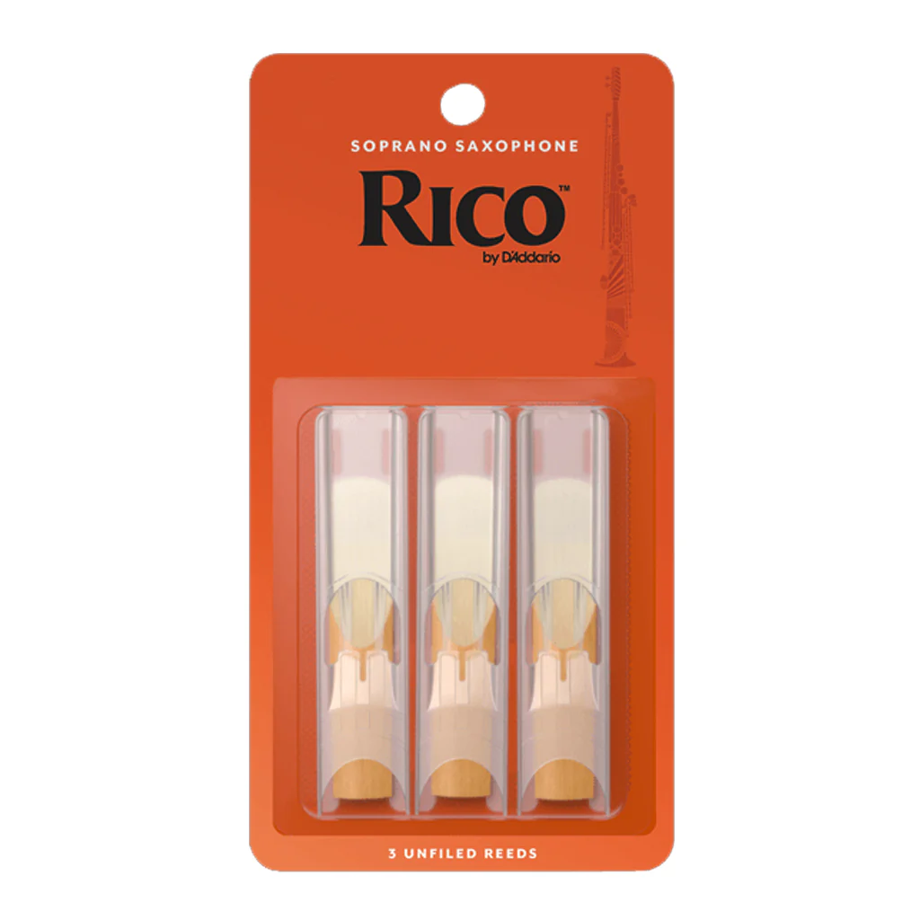 Rico by D'Addario Soprano Sax Reeds, Strength 1.5 -3 Pack