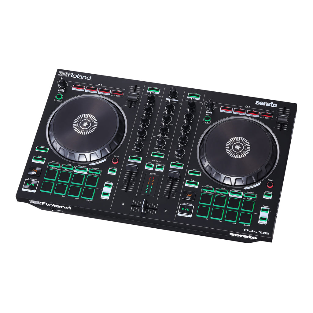 Roland DJ-202 4-deck Serato DJ Controller with Drum Machine - Image 4