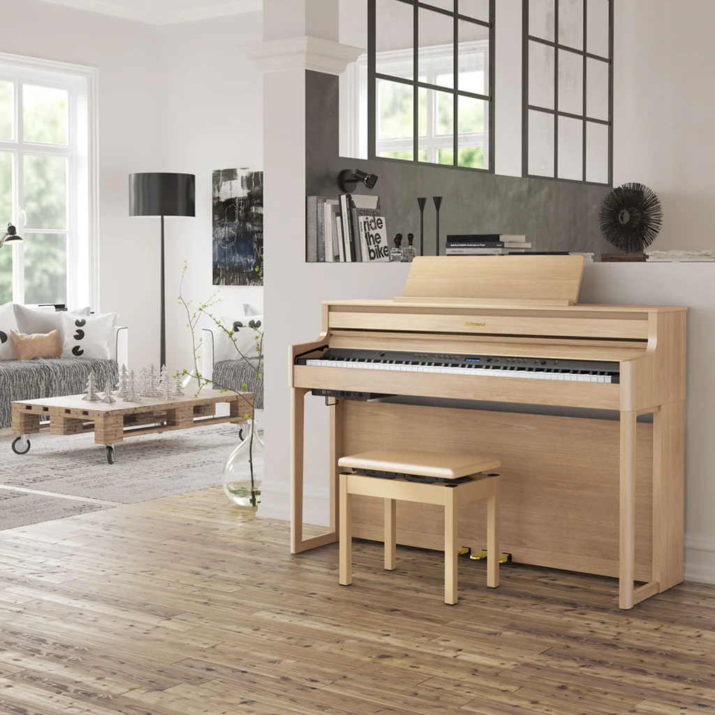 Roland HP704 Digital Piano - Light Ash - Image 3
