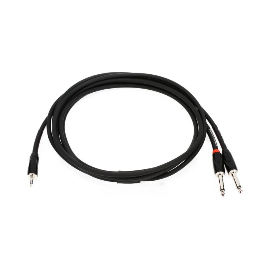 Roland RCC-10-3528V2 1/8-inch TRS to two 1/4-inch Black Series Interconnect Cable 10ft