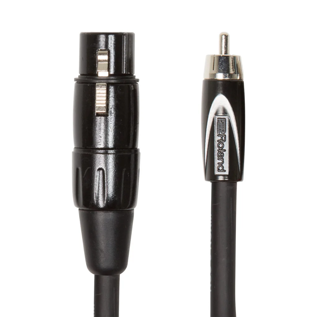 Roland RCC-10-RCXF XLR female to RCA Black Series Interconnect Cable 10ft - Image 2