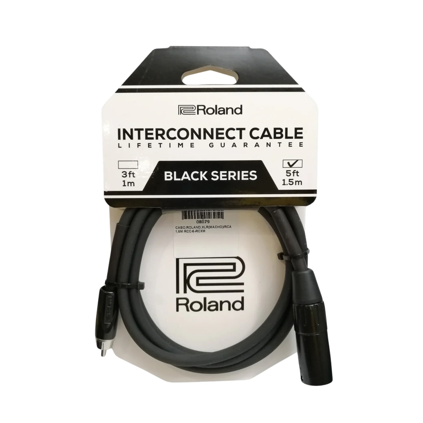 Roland RCC-5-RCXM XLRM to RCA Interconnect Cable 5ft