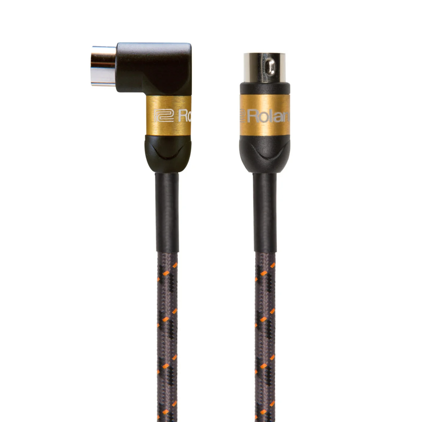 Roland RMIDI-G5A Gold Series Straight to Right-Angle MIDI Cable 5ft - Image 2