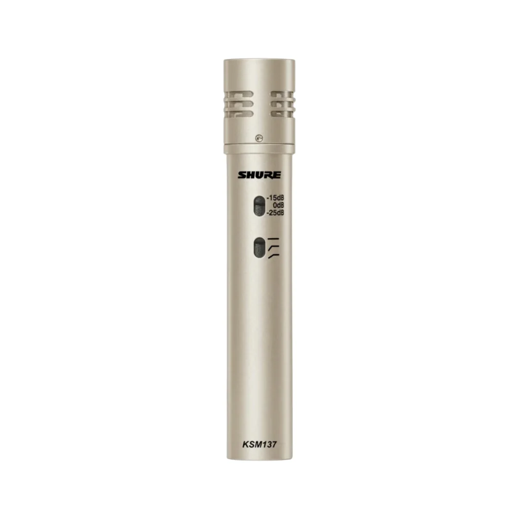 Shure KSM137SL Microphone Studio Condenser Cardioid in Champagne
