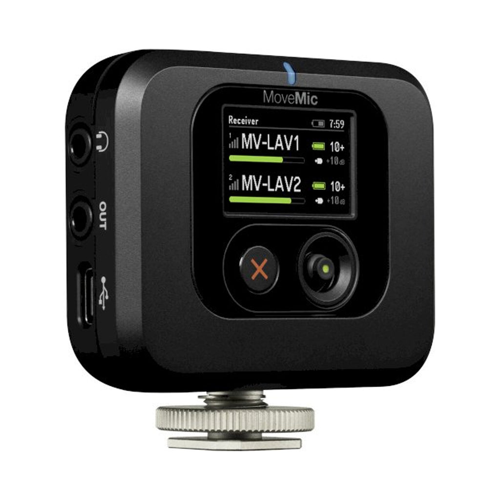 Shure MoveMic Receiver with USB-C Cable and 3.5mm Cable - Image 3