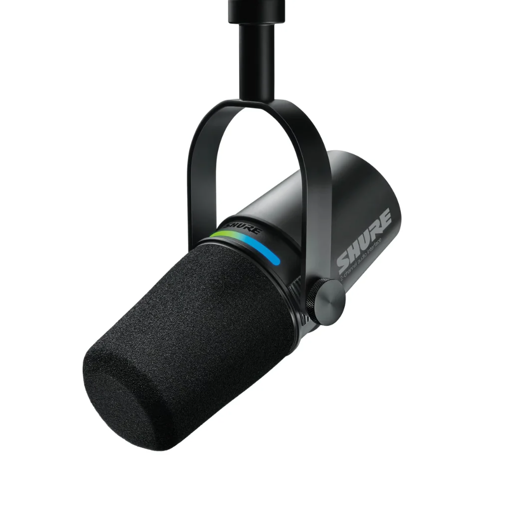 Shure MV7i Smart Microphone and Onboard Audio Interface