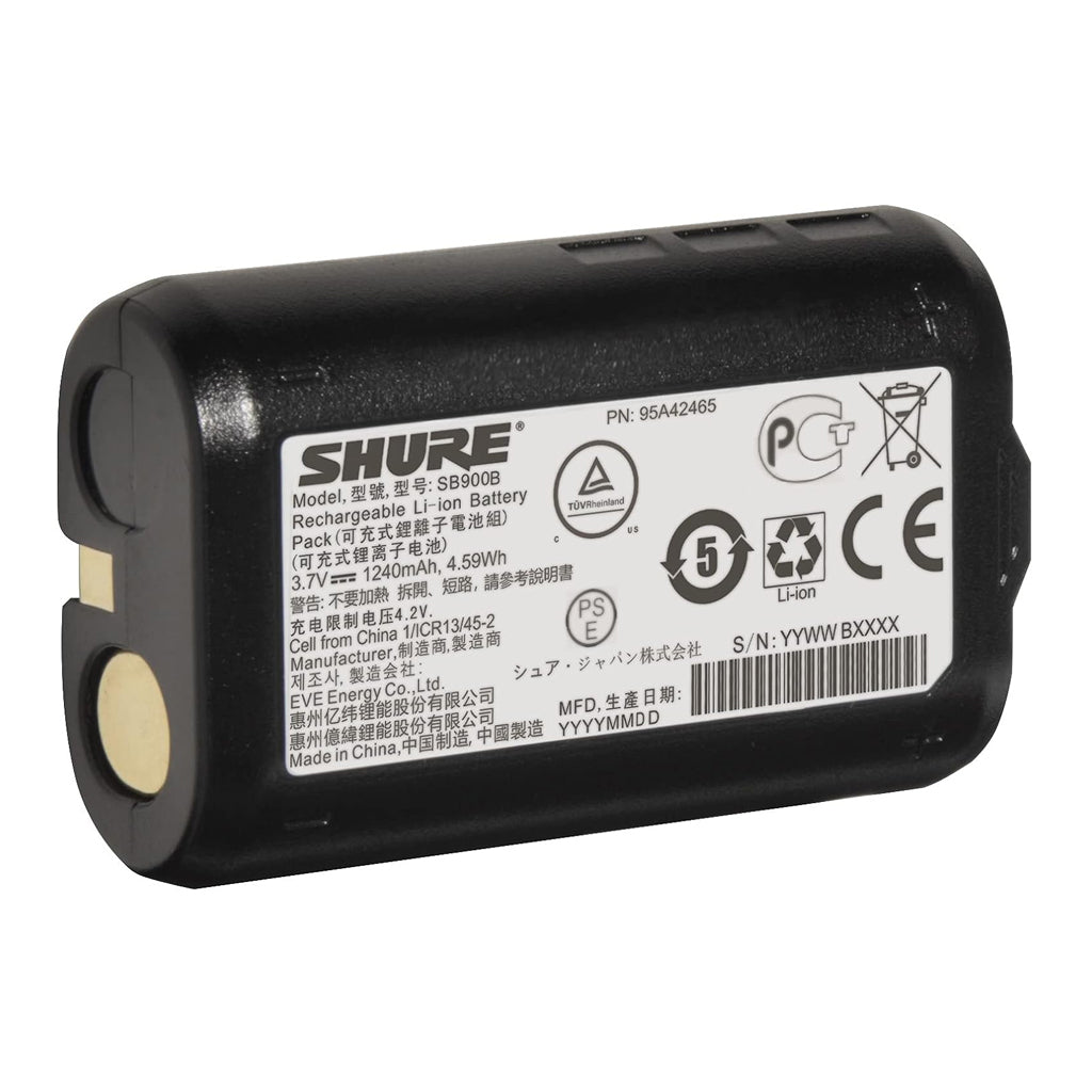 Shure SB900B Battery Li-ion Rechargeable for QLXD ULXD - Image 2