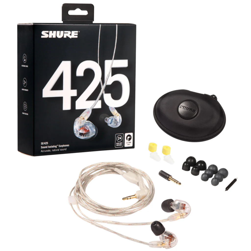 Shure SE425 Sound Isolating™ Earphones - Clear - Image 2