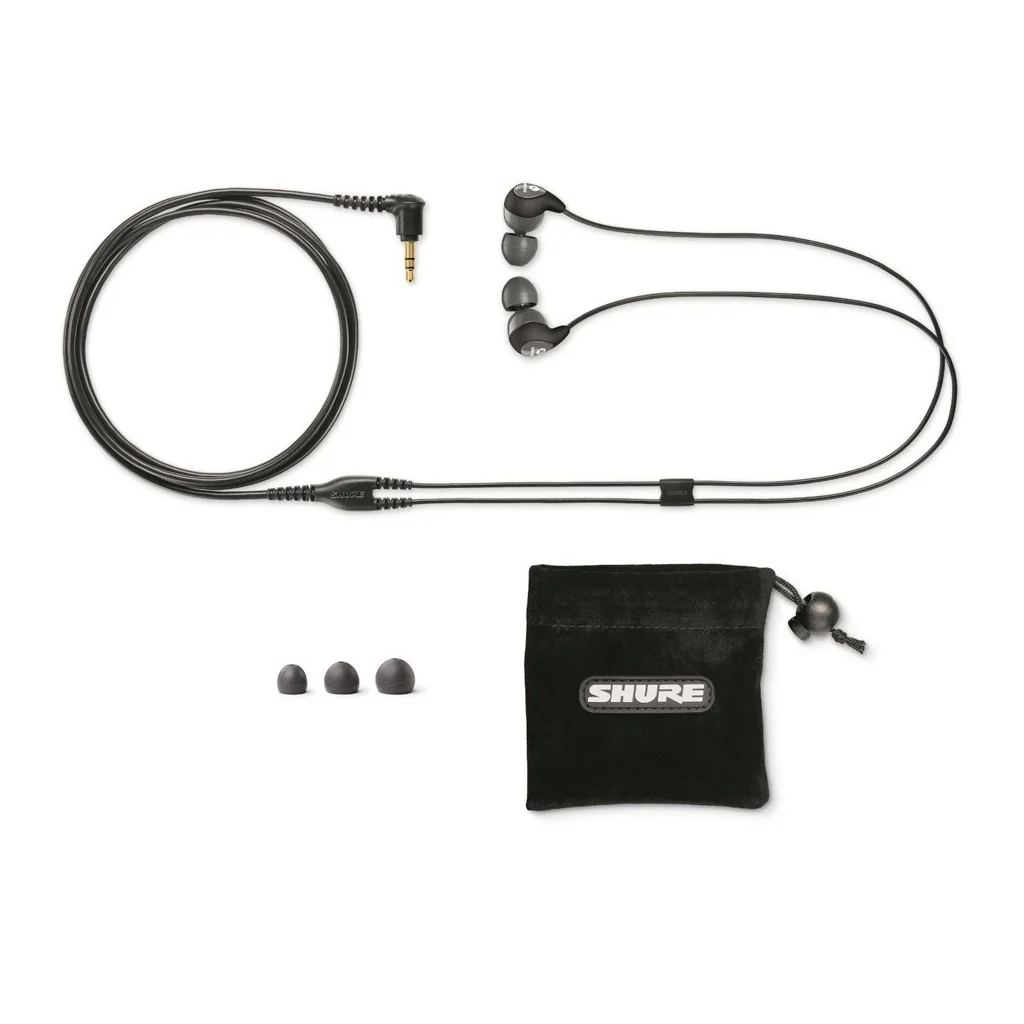 Shure SE112-GR Stereo In-ear Grey Earphones, Sound Isolating