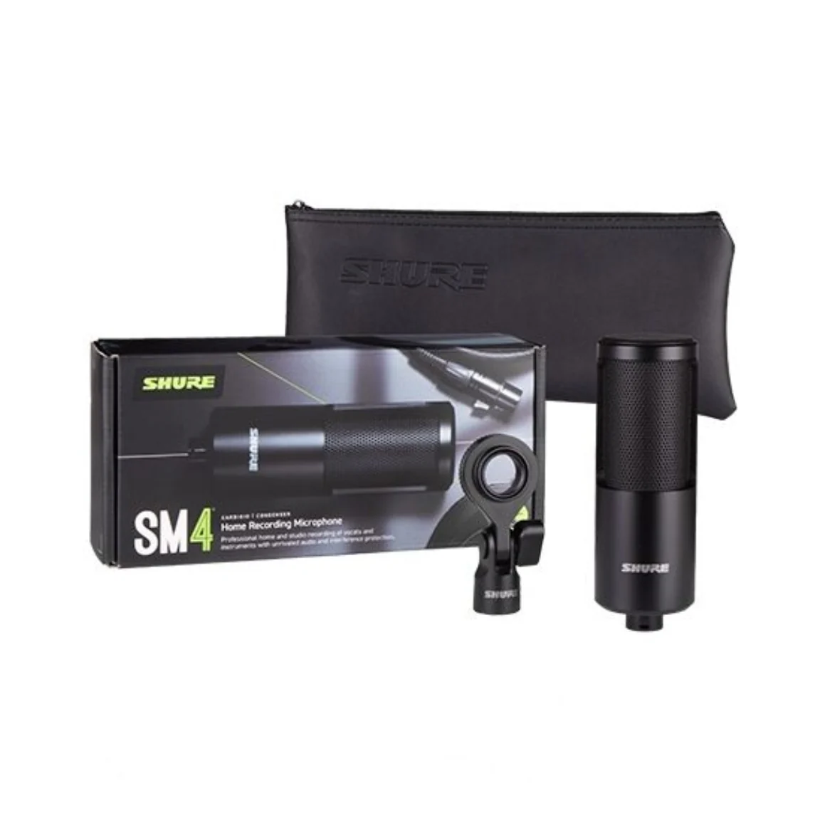 Shure SM4-K Microphone Dual Diaphragm Condenser with Hard Mount - Black - Image 3