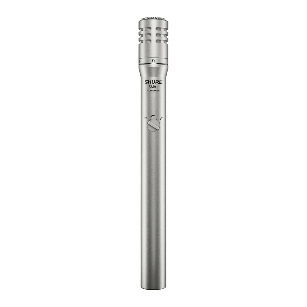 Shure SM81-LC Microphone Condenser Lo Z Studio Instrument Cardioid