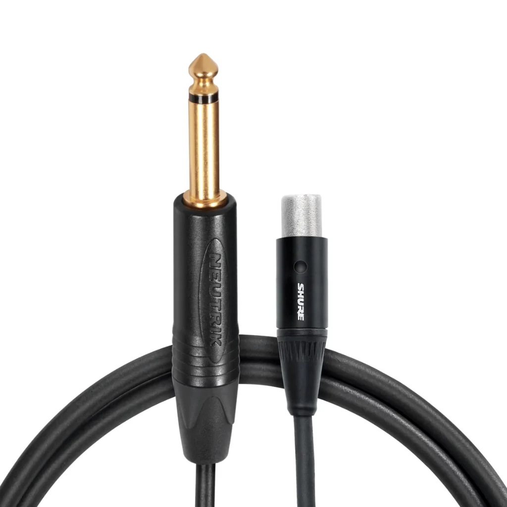 Shure WA306 Jack to TA4F Instrument Cable - 600mm - Image 2