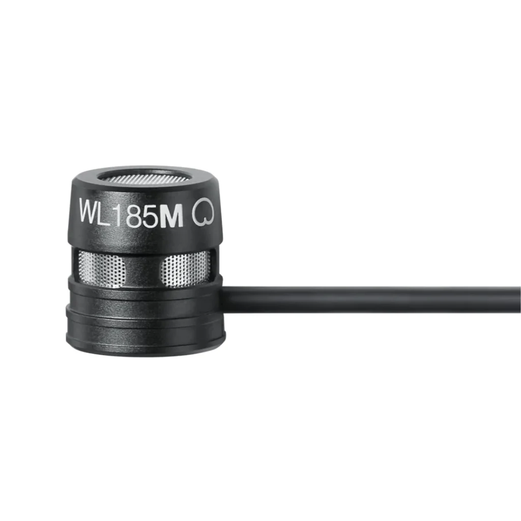 Shure WL185m Low-Profile Cardioid Lavalier Microphone with TQG Connector - Black - Image 2
