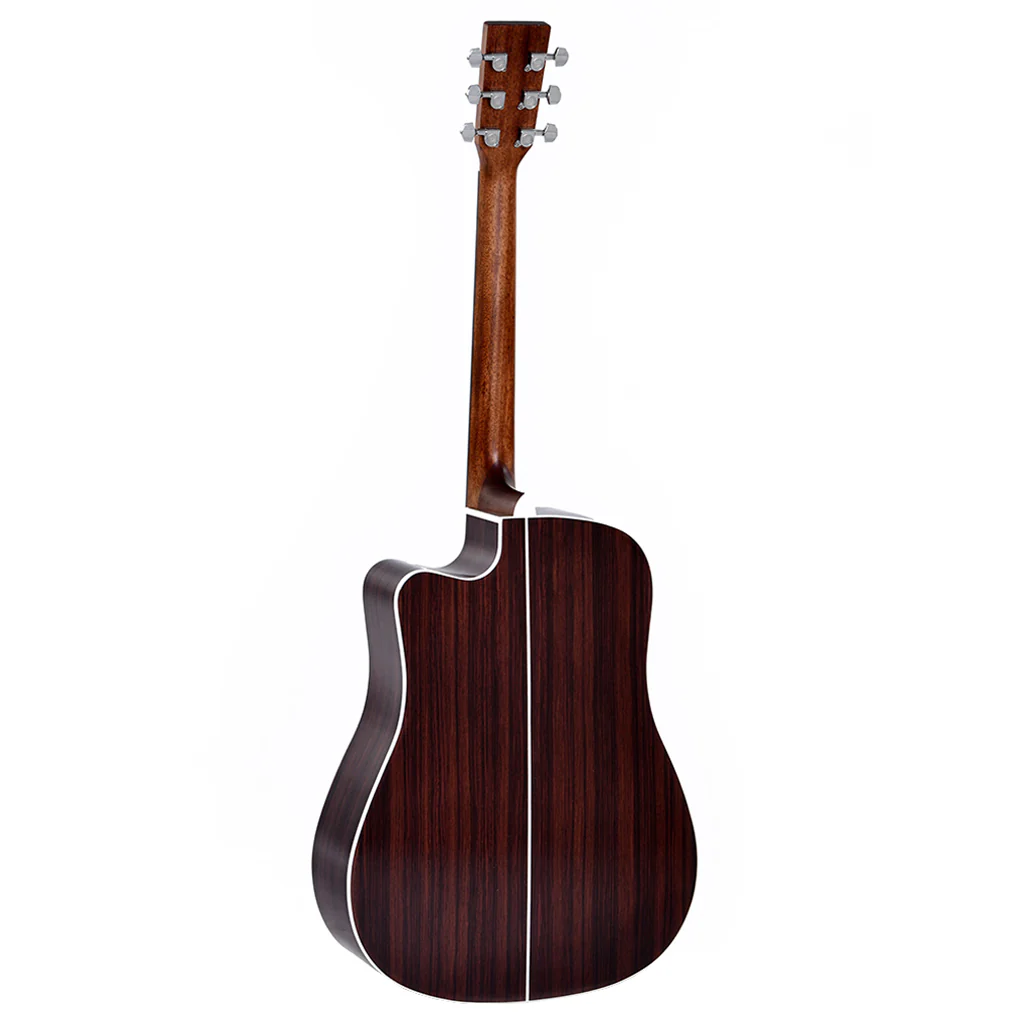 Sigma - DTC-1E-SB Acoustic Guitar w/ Solid Spruce Top Cutaway & Pickup - Sunburst - Image 3