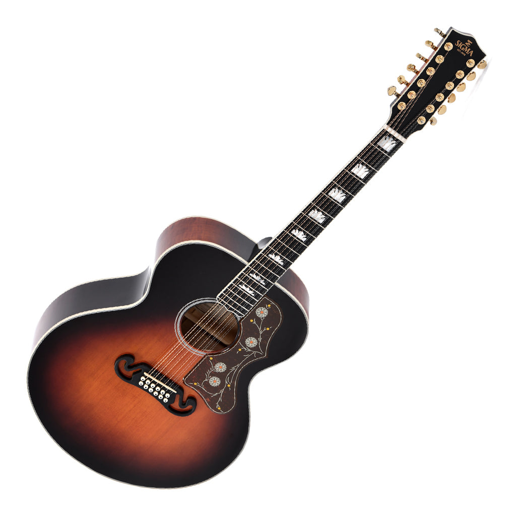 Sigma GJA12SG200 Grand Jumbo 12 String in Sunburst - Image 7