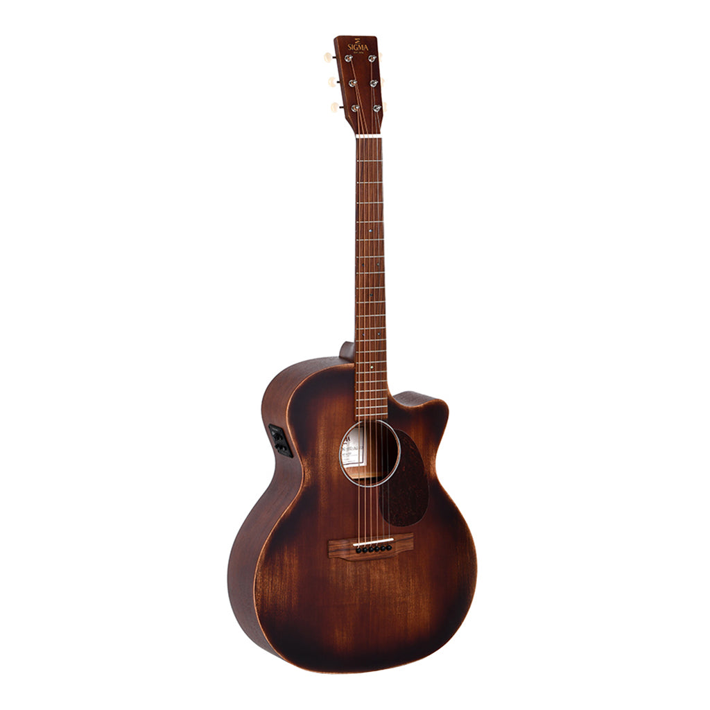 Sigma GMC15E Aged Grand Auditorium Mahogany with EQ - Image 2
