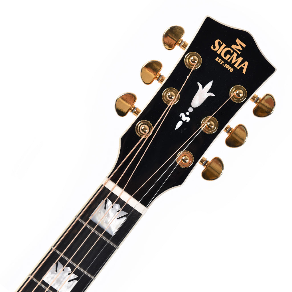 Sigma SGJA-SG200 All Solid Jumbo Acoustic Guitar - Image 5