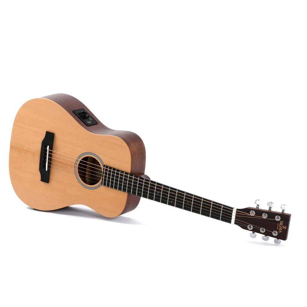 Sigma TM-12E Travel Guitar - Spruce/Mahogany + EQ/Gigbag - Image 7