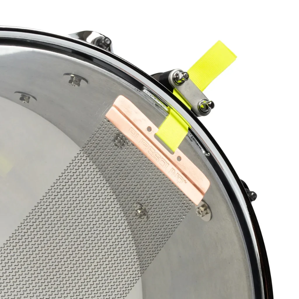 SJC Custom Drums Kevin 'Pacusn' Kaine x Knocked Loose Signature 'Suffocate' USA Snare Drum - 6x13" - Distressed Aluminum - Image 6