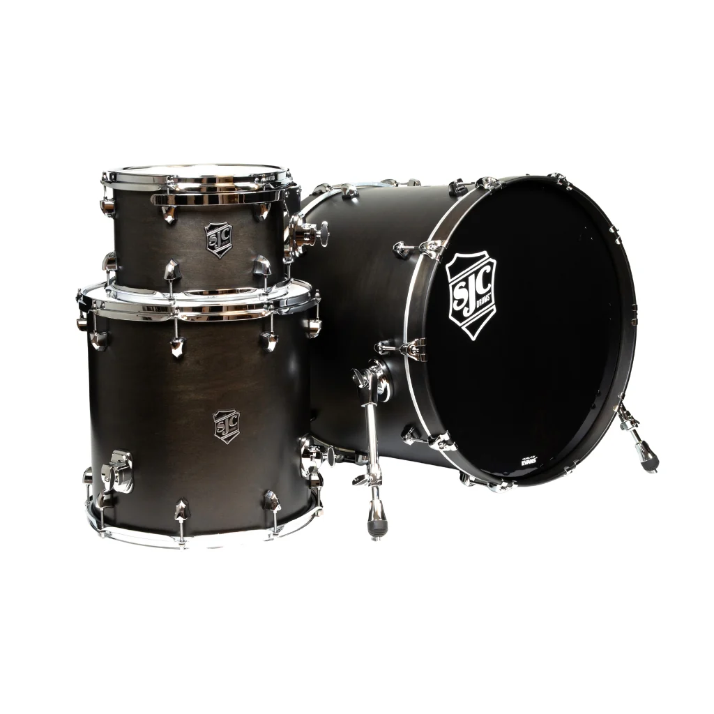 SJC Custom Drums Navigator 3-piece Shell Pack - Ghost Black