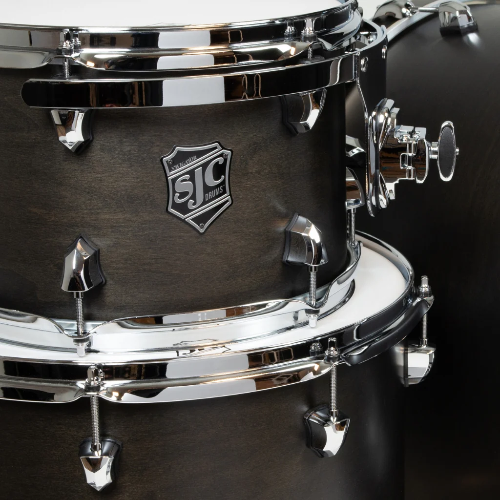SJC Custom Drums Navigator 3-piece Shell Pack - Ghost Black - Image 2