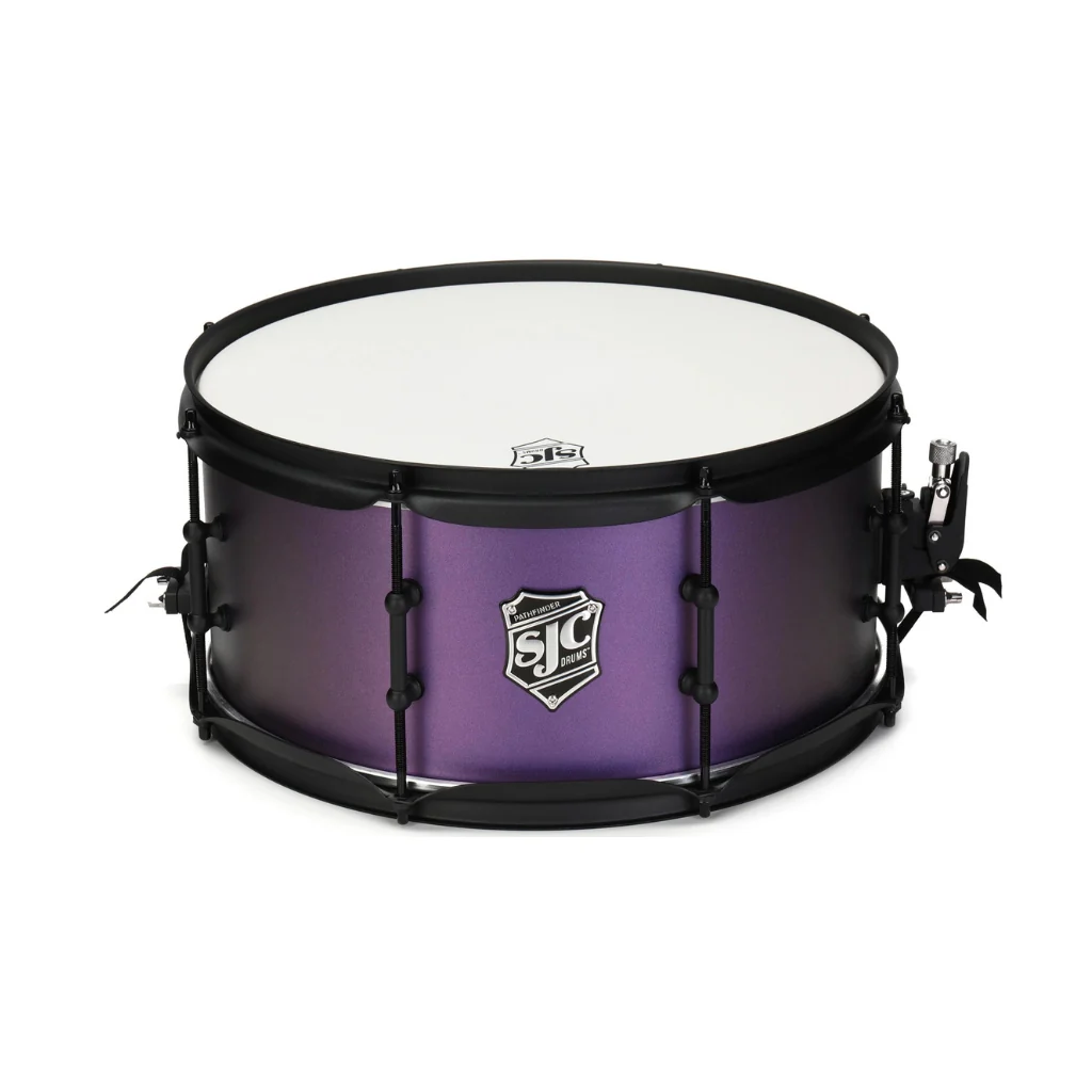 SJC Custom Drums Pathfinder Snare Drum - 6.5 inches x 14 inches, Purple Glimmer