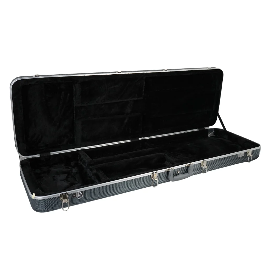 Sky ABS Electric Bass Hard Case - Grey w/ Black Interior - Image 3