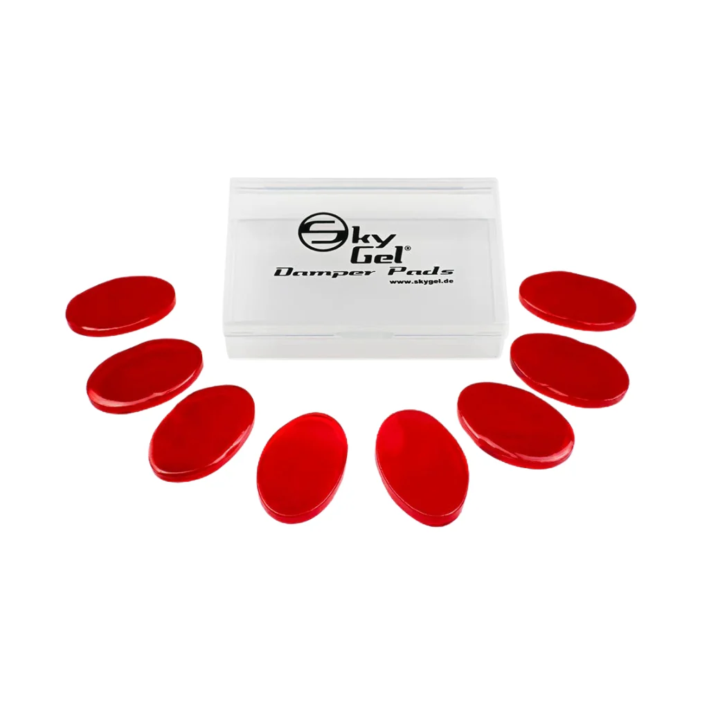SkyGel Damper Pads - Volcano Red