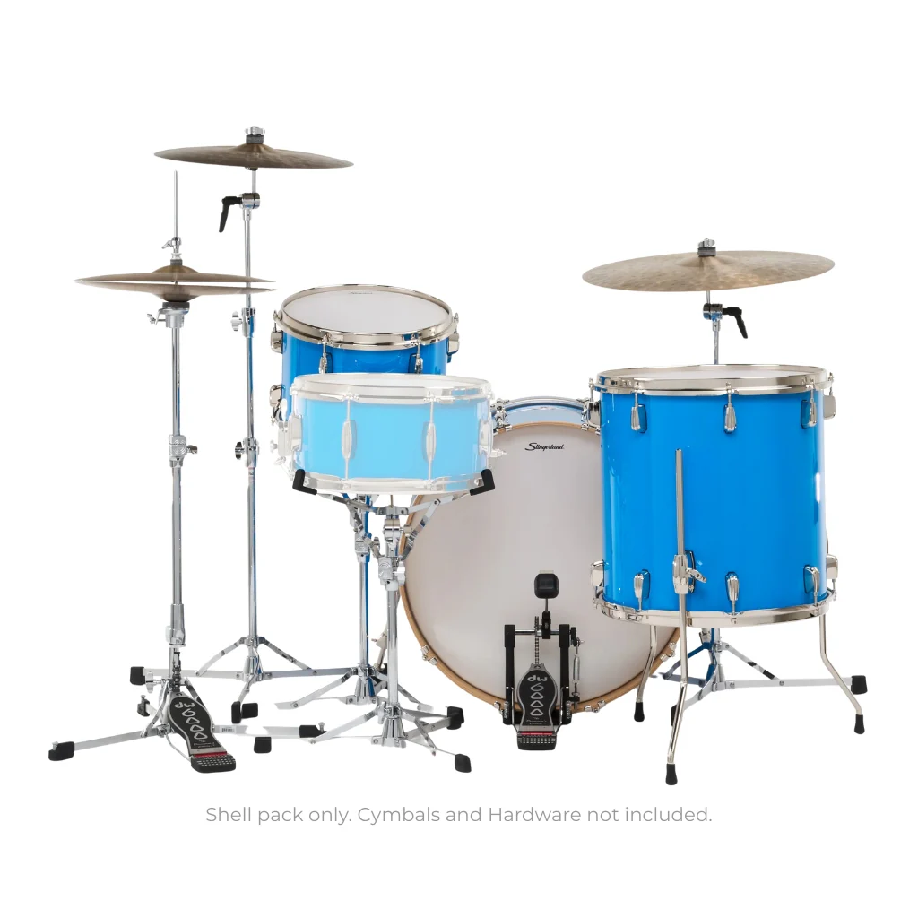 Slingerland Studio King 3-piece Shell Pack - Lunar Blue Lacquer - Image 3