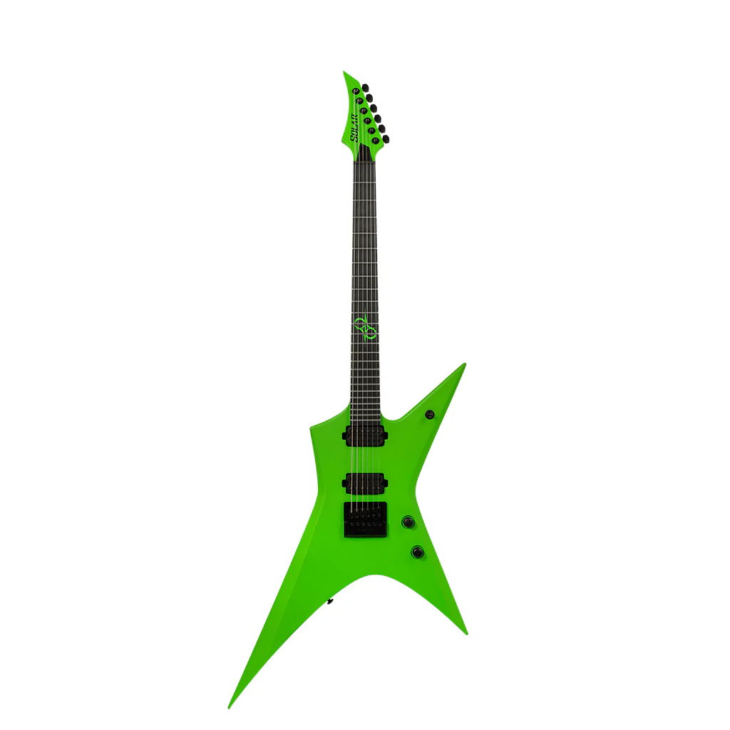 Solar X1.6GN Electric Guitar - Green Neon Matte - Image 3