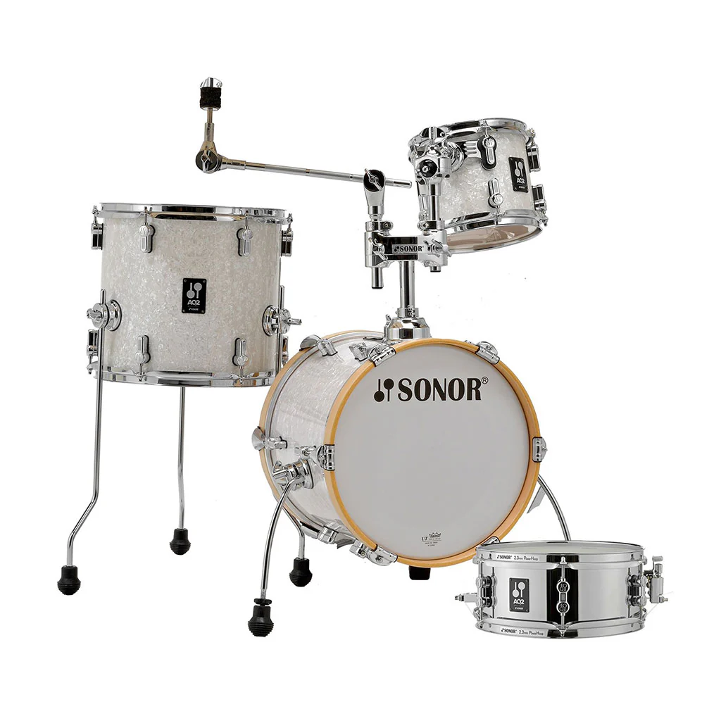 Sonor AQ2 Series Martini 4-Piece Shell Pack - White Pearl - Image 2