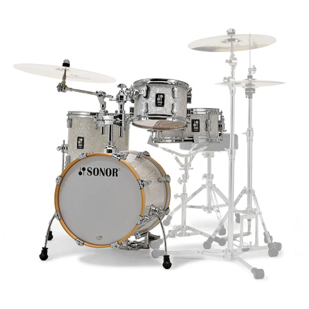 Sonor AQ2 Series Safari 4-Piece Shell Pack - White Pearl - Image 2