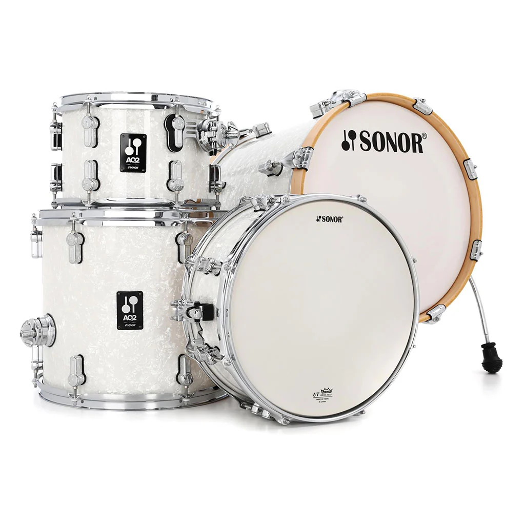 Sonor AQ2 Series Safari 4-Piece Shell Pack - White Pearl - Image 3