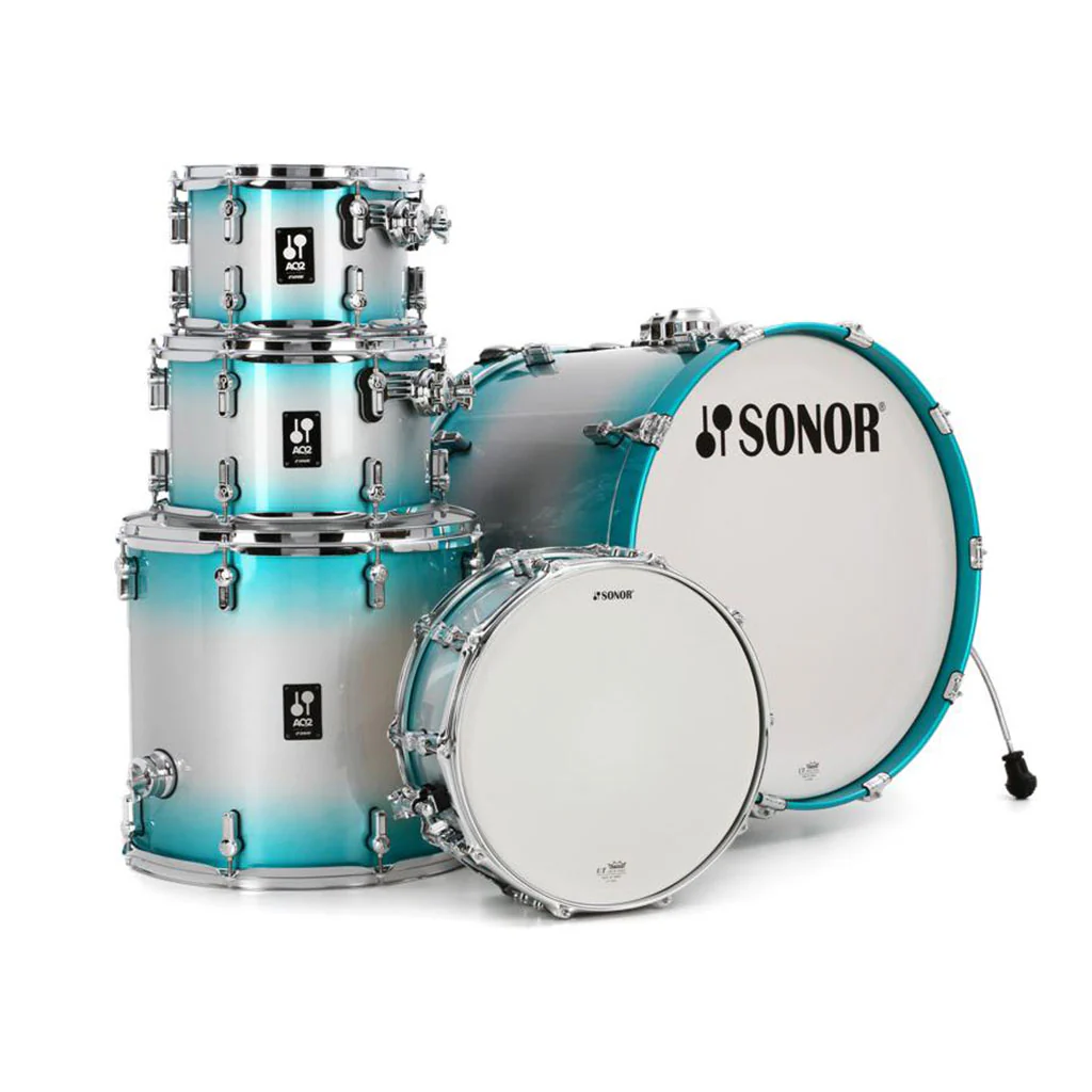 Sonor AQ2 Series Studio 5-Piece Shell Pack - Aqua Silver Burst - Image 2